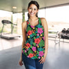 Hibiscus Red Hawaiian Flower Women Racerback Tank Top