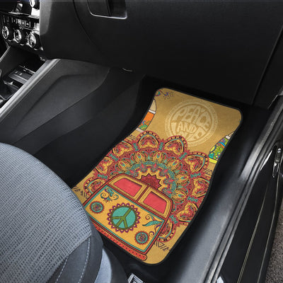 Hippie Van Mandala Car Floor Mats