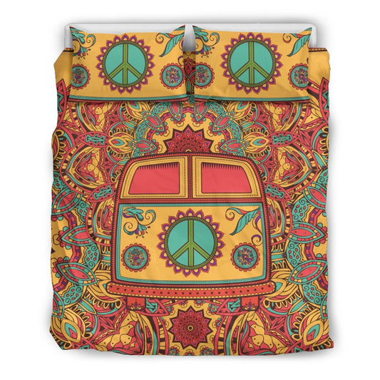 Hippie Van Mandala Duvet Cover Bedding Set