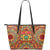 Hippie Van Mandala Large Leather Tote Bag