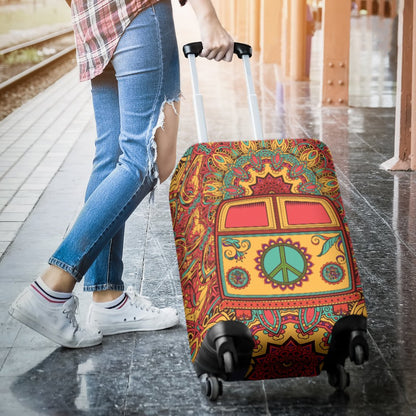 Hippie Van Mandala Luggage Cover Protector