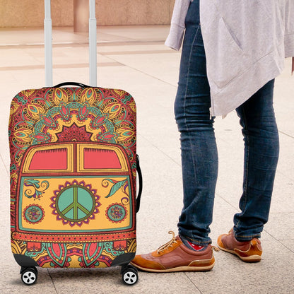 Hippie Van Mandala Luggage Cover Protector