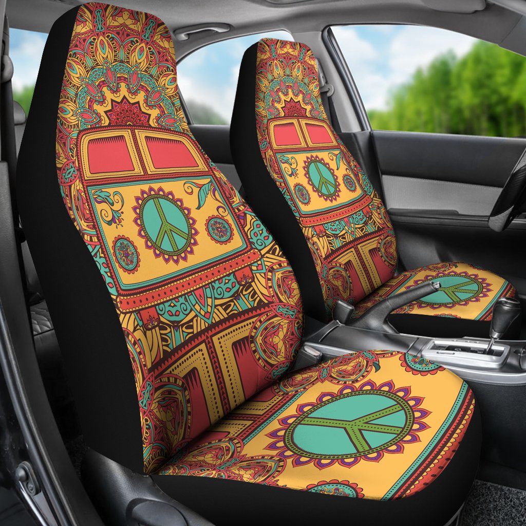 Hippie Van Mandala Universal Fit Car Seat Covers
