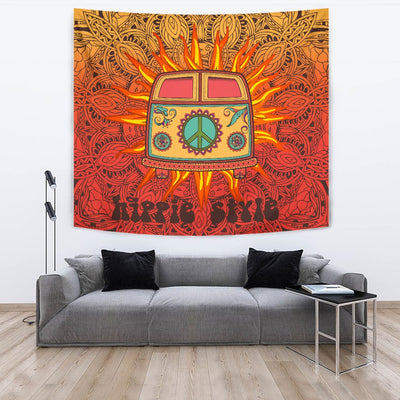 Hippie Van Mandala Wall Tapestry