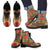 Hippie Van Mandala Women & Men Leather Boots