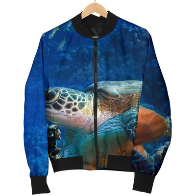 Honu Sea Turtle Men Casual Bomber Jacket