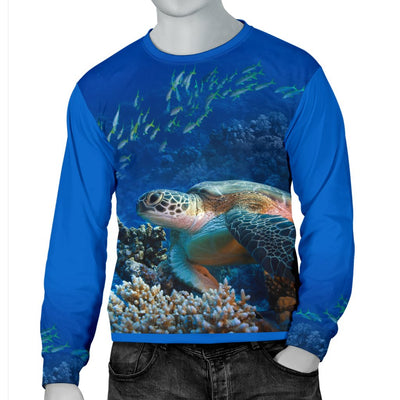 Honu Sea Turtle Men Crewneck Sweatshirt