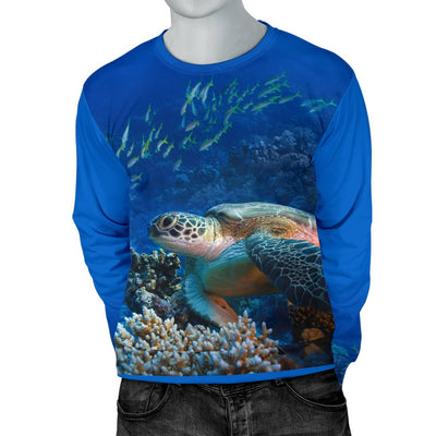 Honu Sea Turtle Men Crewneck Sweatshirt