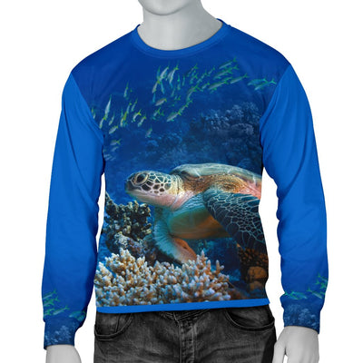 Honu Sea Turtle Men Crewneck Sweatshirt