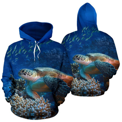 Honu Sea Turtle Pullover Hoodie