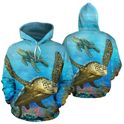 Honu Sea Turtle Pullover Hoodie