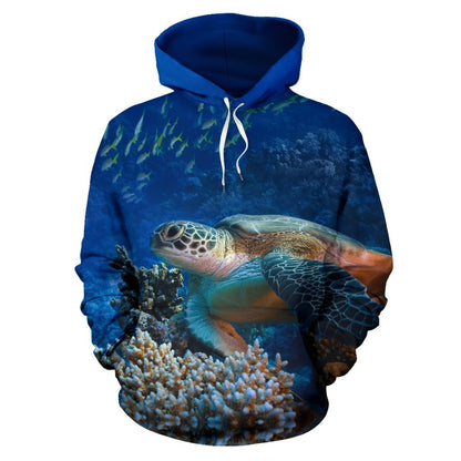 Honu Sea Turtle Pullover Hoodie