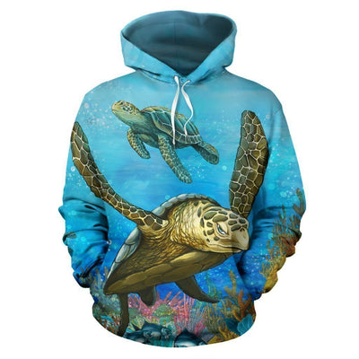 Honu Sea Turtle Pullover Hoodie