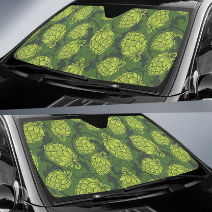 Hope Pattern Print Design 02 Car Sun Shade-JORJUNE.COM