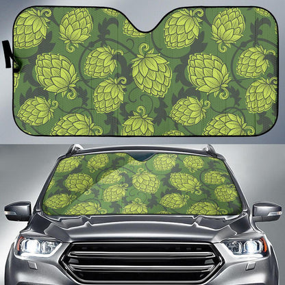 Hope Pattern Print Design 02 Car Sun Shade-JORJUNE.COM