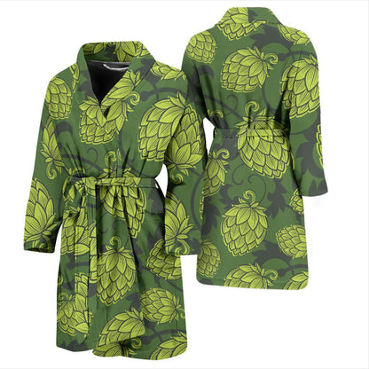 Hope Pattern Print Design 02 Men Bathrobe-JORJUNE.COM