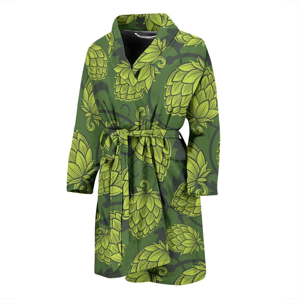 Hope Pattern Print Design 02 Men Bathrobe-JORJUNE.COM