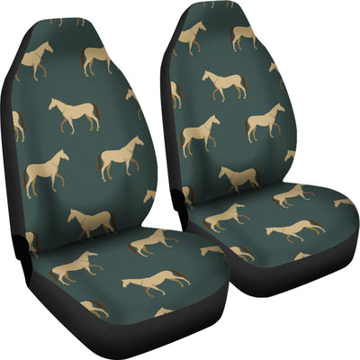 Horse Classic Themed Pattern Print Universal Fit Car Seat Covers