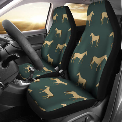 Horse Classic Themed Pattern Print Universal Fit Car Seat Covers