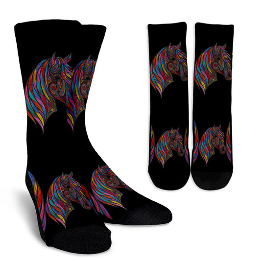 Horse Colorful Crew Socks