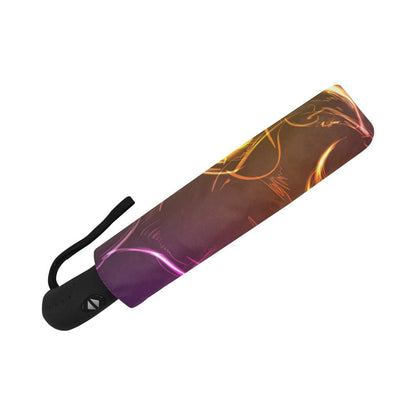 Horse Colorful hand draw Automatic Foldable Umbrella