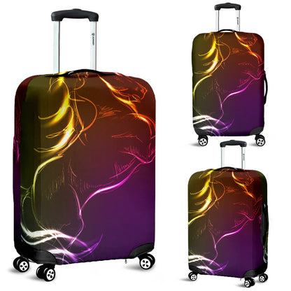 Horse Colorful hand draw Luggage Cover Protector