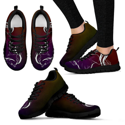Horse Colorful hand draw Women Sneakers