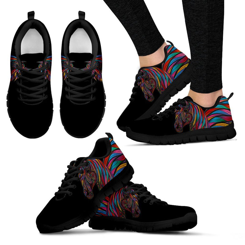 Horse Colorful Women Sneakers