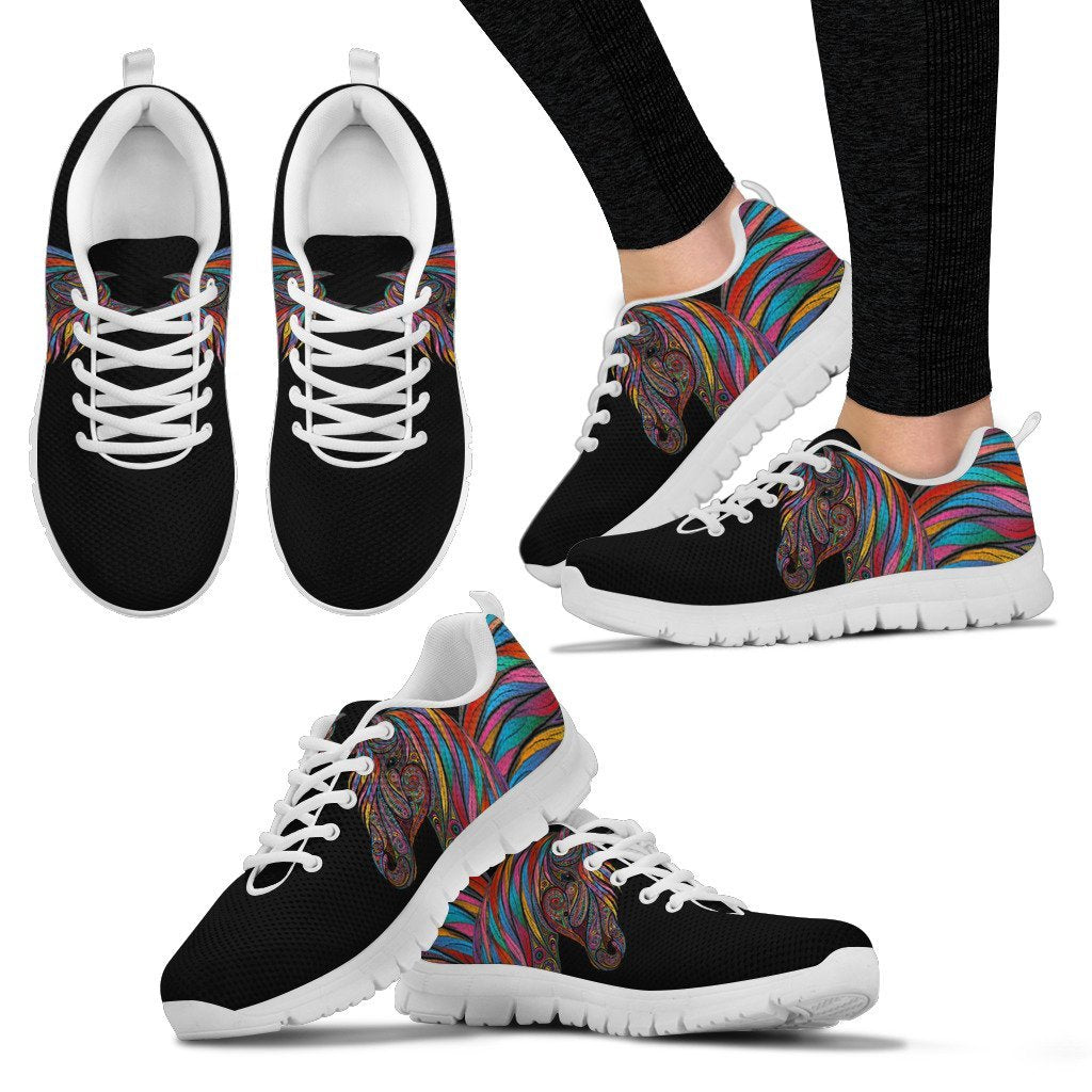 Horse Colorful Women Sneakers