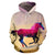 Horse Design Colorful All Over Print Hoodie