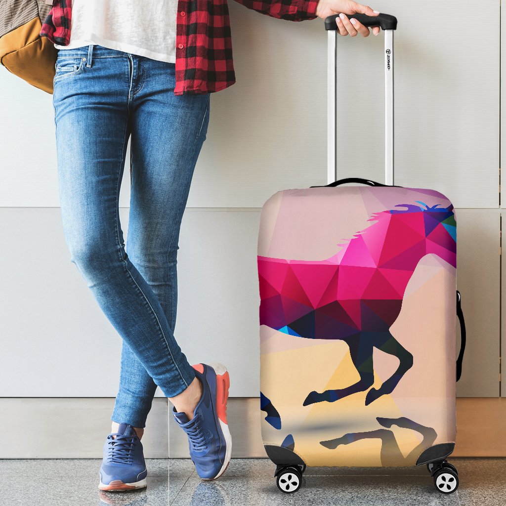 Horse Design Colorful Luggage Cover Protector