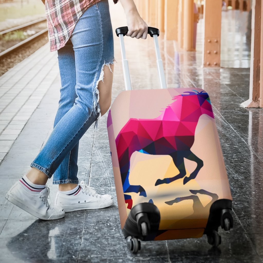 Horse Design Colorful Luggage Cover Protector