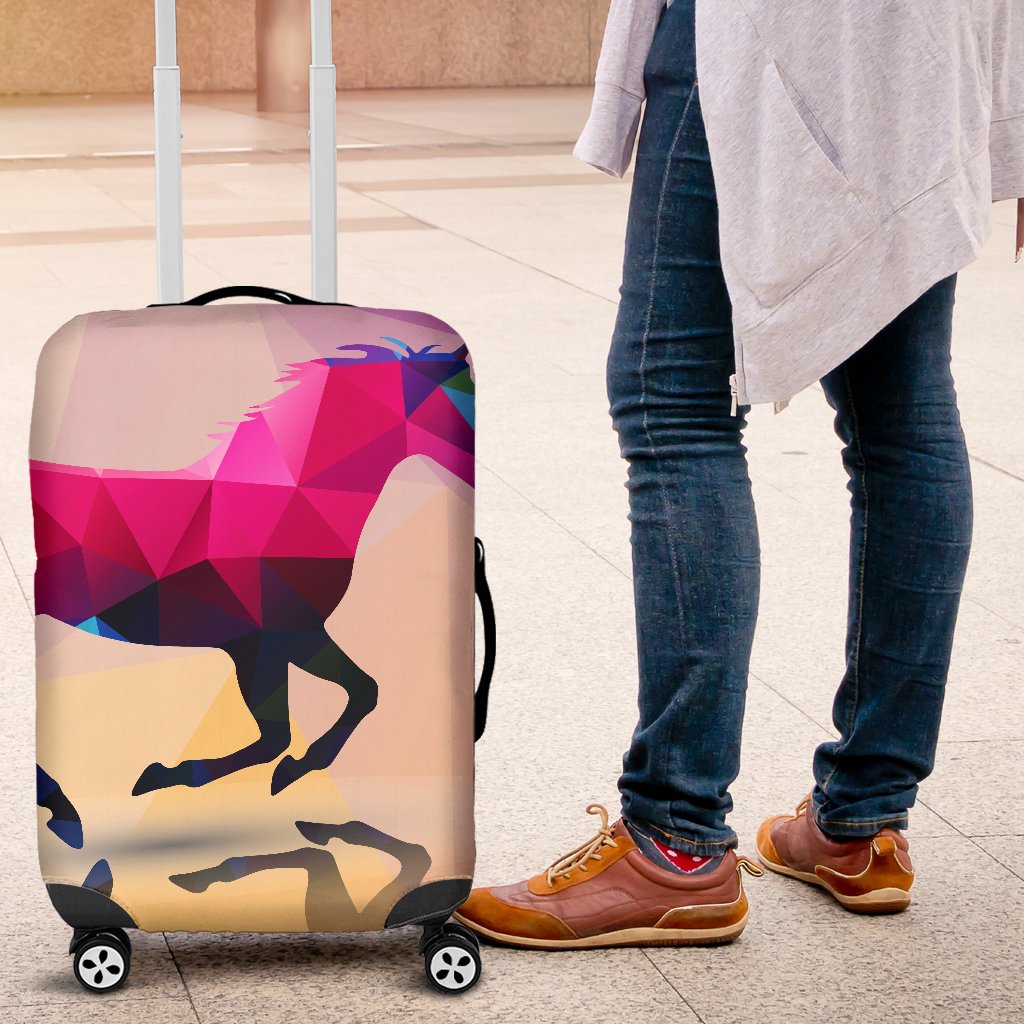 Horse Design Colorful Luggage Cover Protector