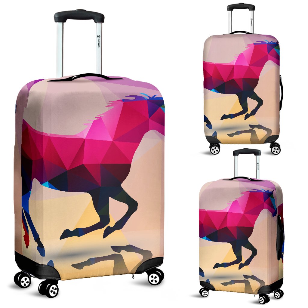 Horse Design Colorful Luggage Cover Protector