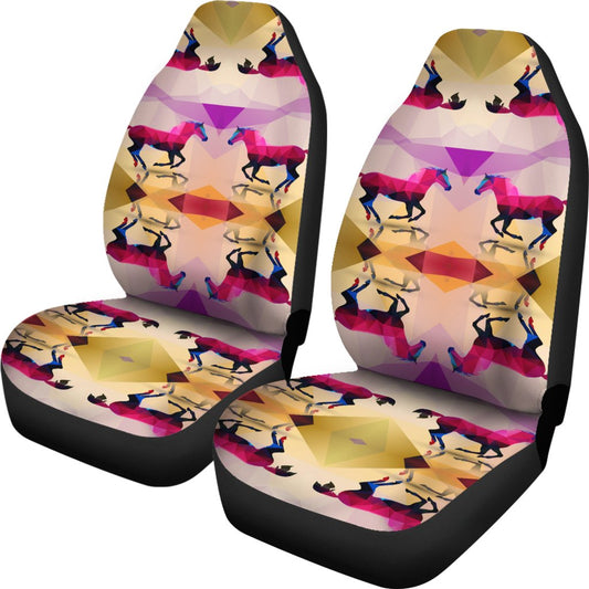 Horse Design Colorful Universal Fit Car Seat Covers