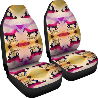 Horse Design Colorful Universal Fit Car Seat Covers