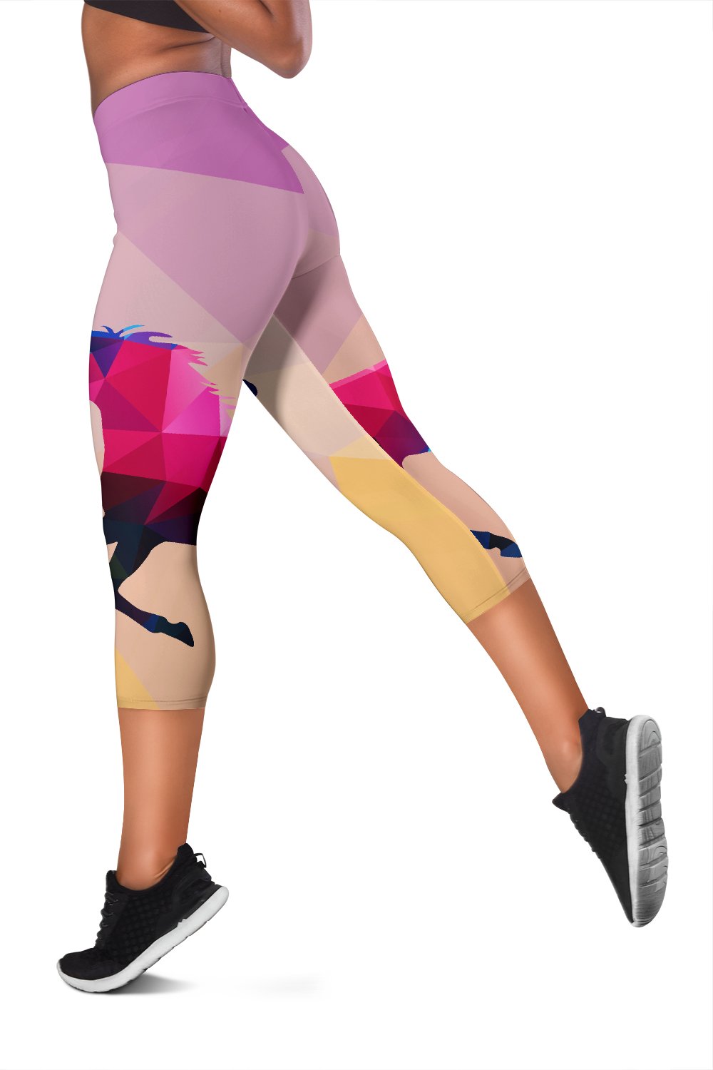 Horse Design Colorful Women Capris