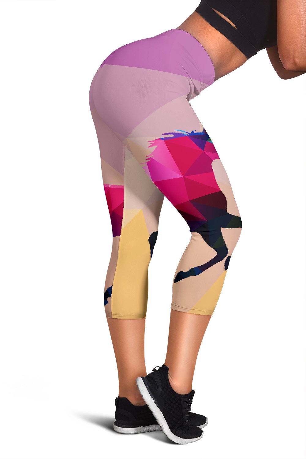 Horse Design Colorful Women Capris