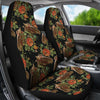 Horse Embroidery With Flower Design Universal Fit Car Seat Covers