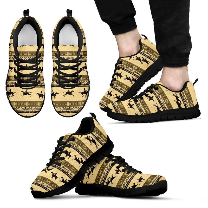 Horse Pattern Print Men Sneakers