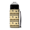 Horse Pattern Print Wallet Phone Case