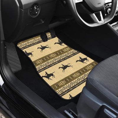 Horse Pattern Prnt Front and Back Car Floor Mats