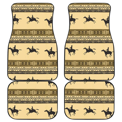 Horse Pattern Prnt Front and Back Car Floor Mats