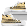 Horse Pattern Prnt Men High Top Shoes