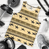 Horse Pattern Prnt Men Tank Top