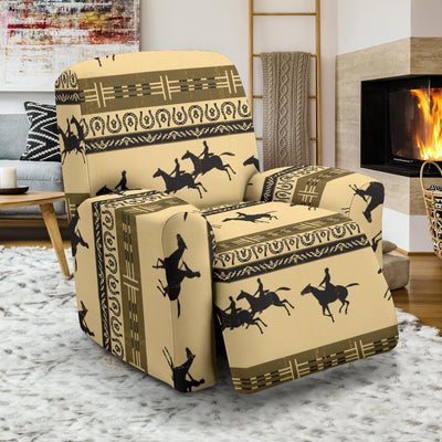 Horse Pattern Prnt Recliner Slipcover-JORJUNE.COM