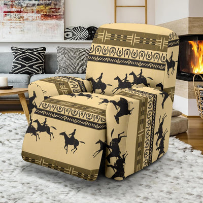 Horse Pattern Prnt Recliner Slipcover-JORJUNE.COM