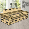 Horse Pattern Prnt Sofa Slipcover-JORJUNE.COM