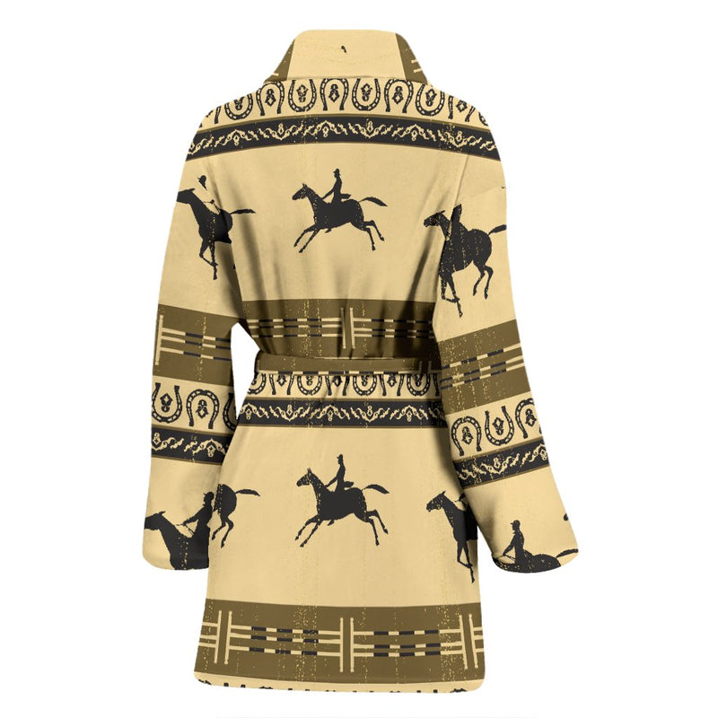 Horse Pattern Prnt Women Bath Robe