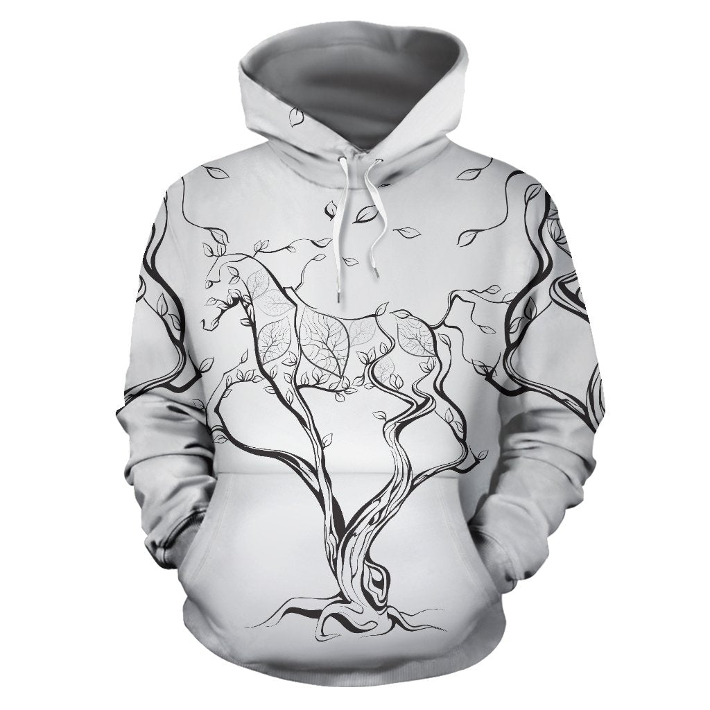 Horse Tree Design All Over Print Hoodie